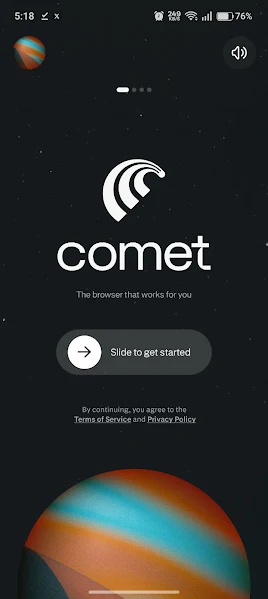 Comet AI Browser APK download